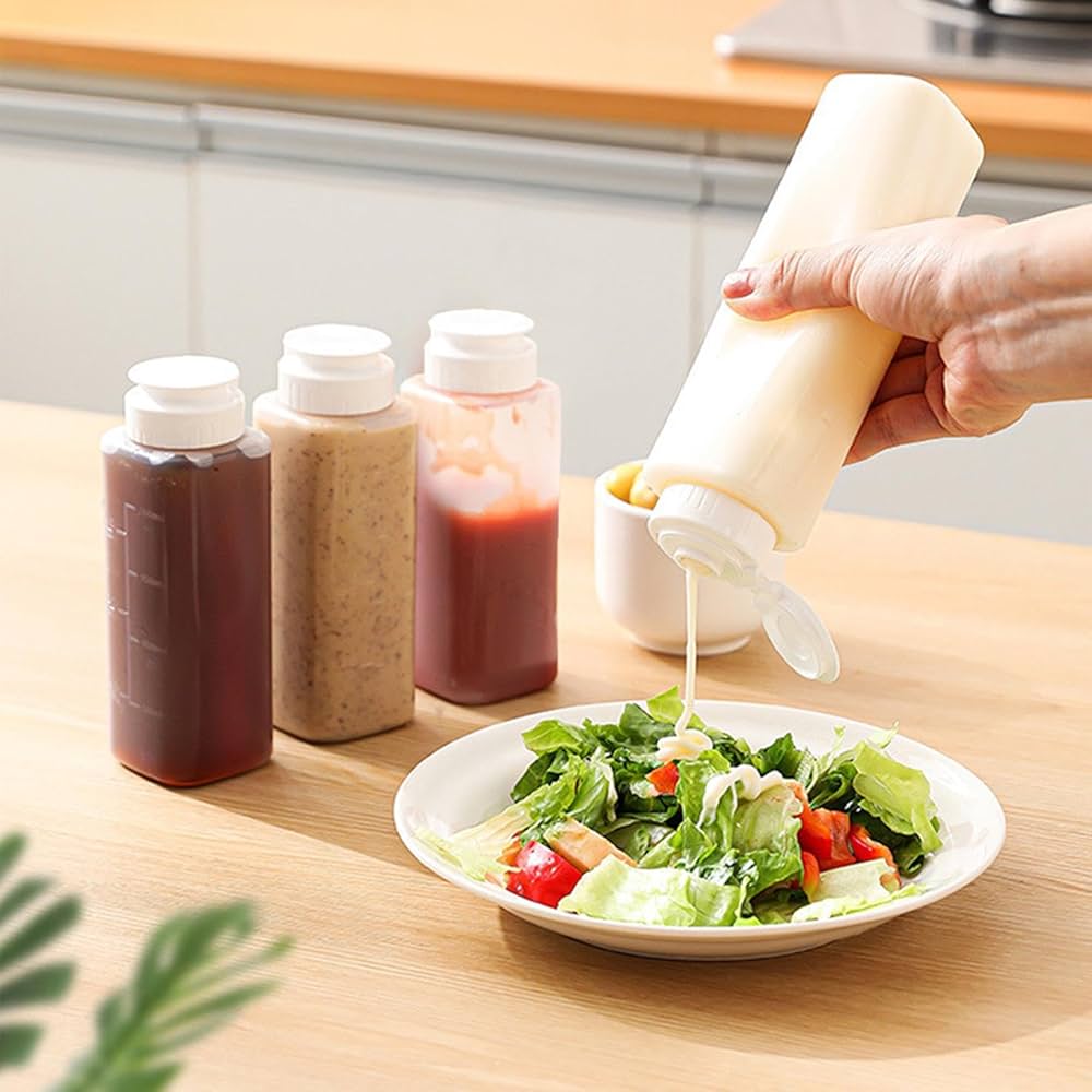Amazon｜プラスチックスクイーズボトル 調味料ボトル 調味料入れ